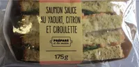 Saumon sauce au yaourt citron et ciboulette