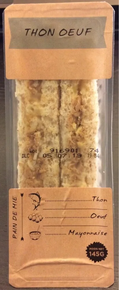 Sandwich Thon Oeuf