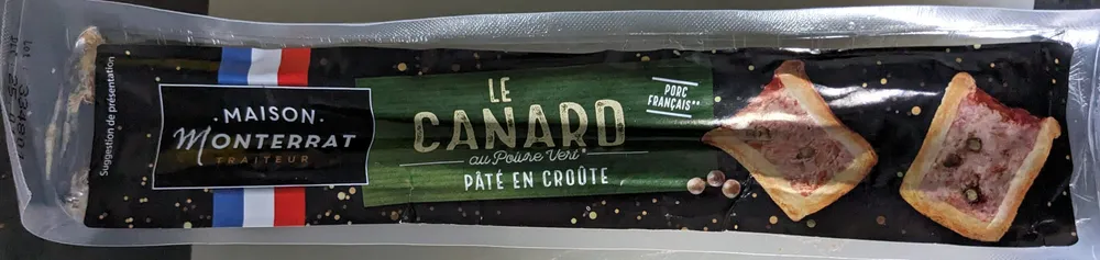 Pâte en croûte Le Canard Poivre Vert