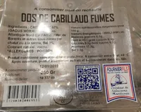 Dos de cabillaud fumés