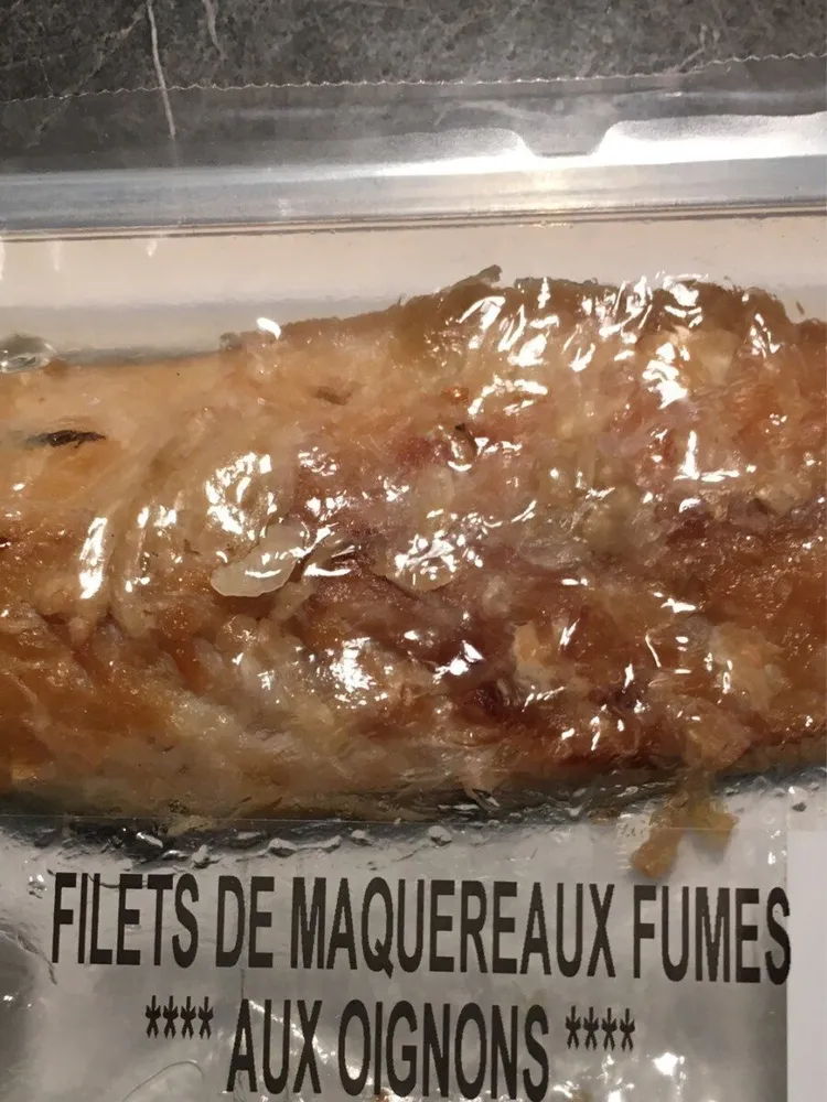 Filets de maquereaux fumés **Aux Oignons**