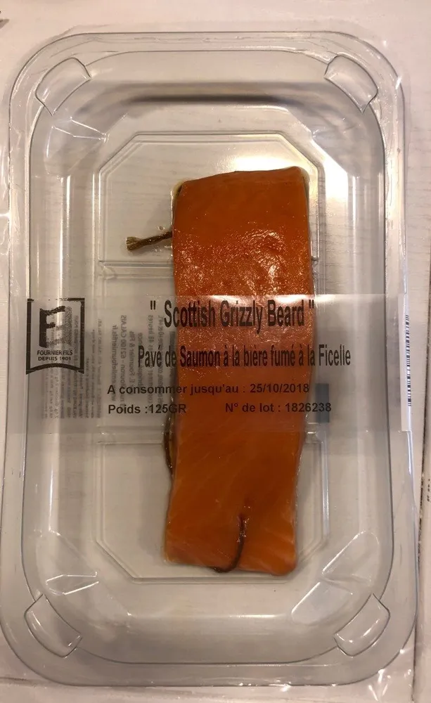 Pave de saumon biere fume ficelle
