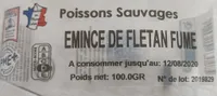 Émincé de flétan fumé