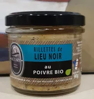 Rillettes de lieu noir au poivre bio