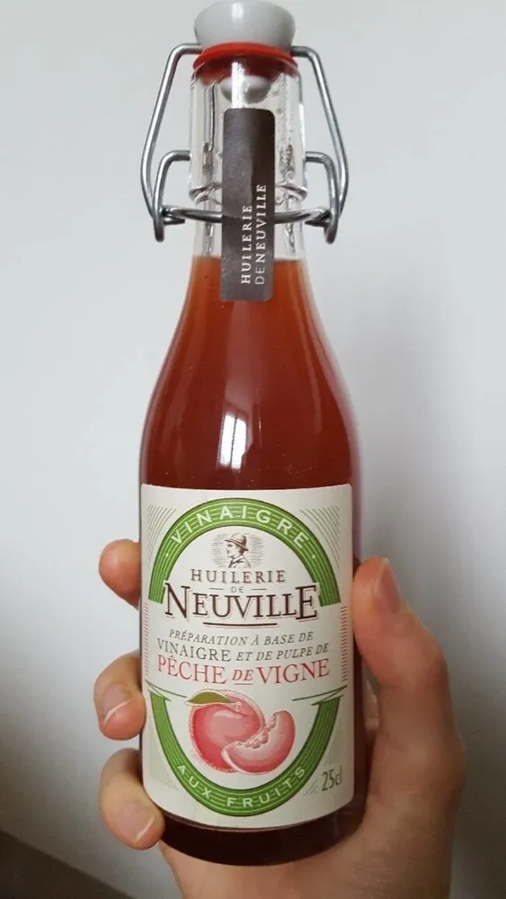 Vinaigre à la pulpe de pêche de vigne