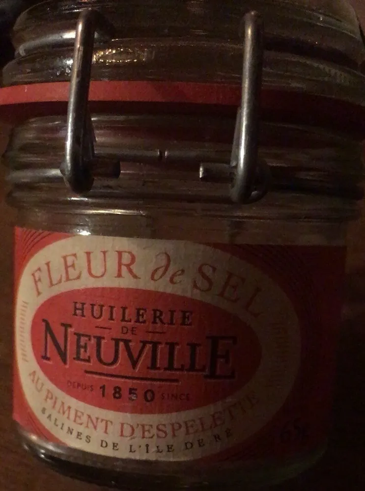 Fleur de sel au moment d'espelette