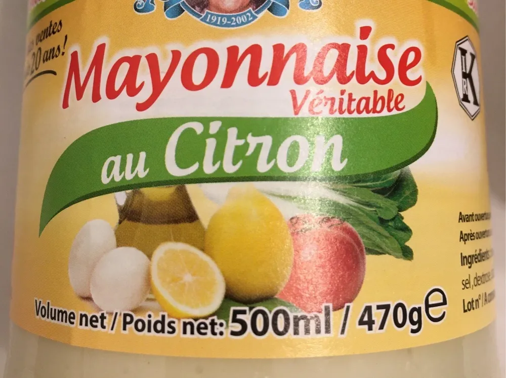 Mayonnaise Citron