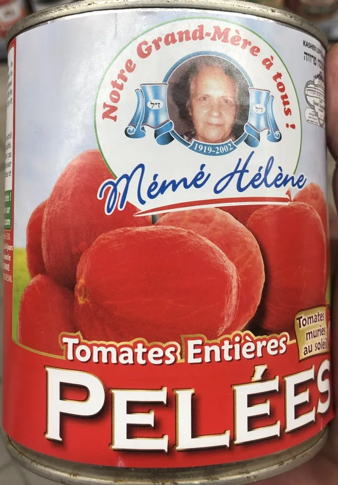 Tomates entières pelées