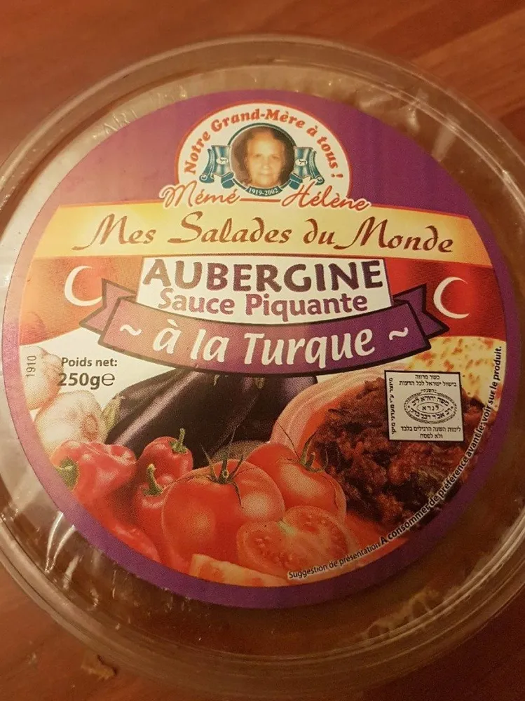 Aubergine sauce Piquante à la Turque