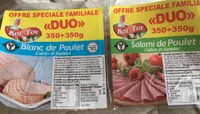 Blanc de poulet et salami