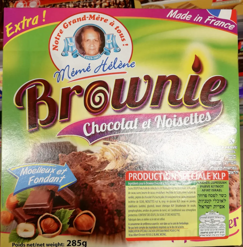 Brownie chocolat noisettes