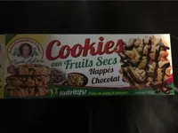 Cookies aus fruits secs nappés chocolat