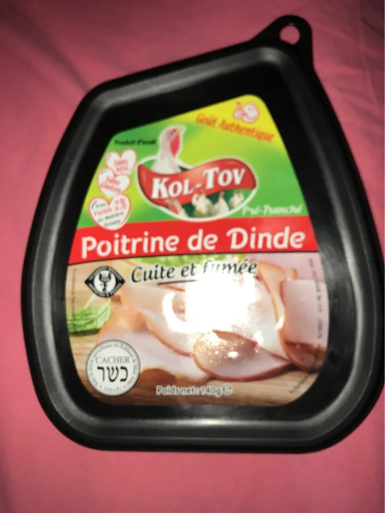 Poitrine de dinde cuite et fumee