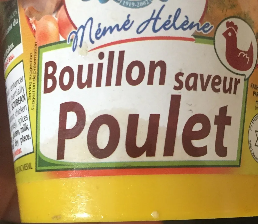 Bouillon saveur poulet