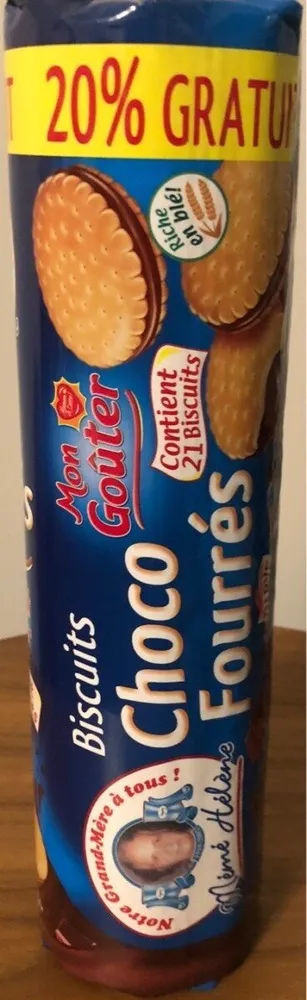 Biscuits choco fourrés