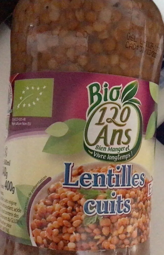 Lentilles bio 120 ans