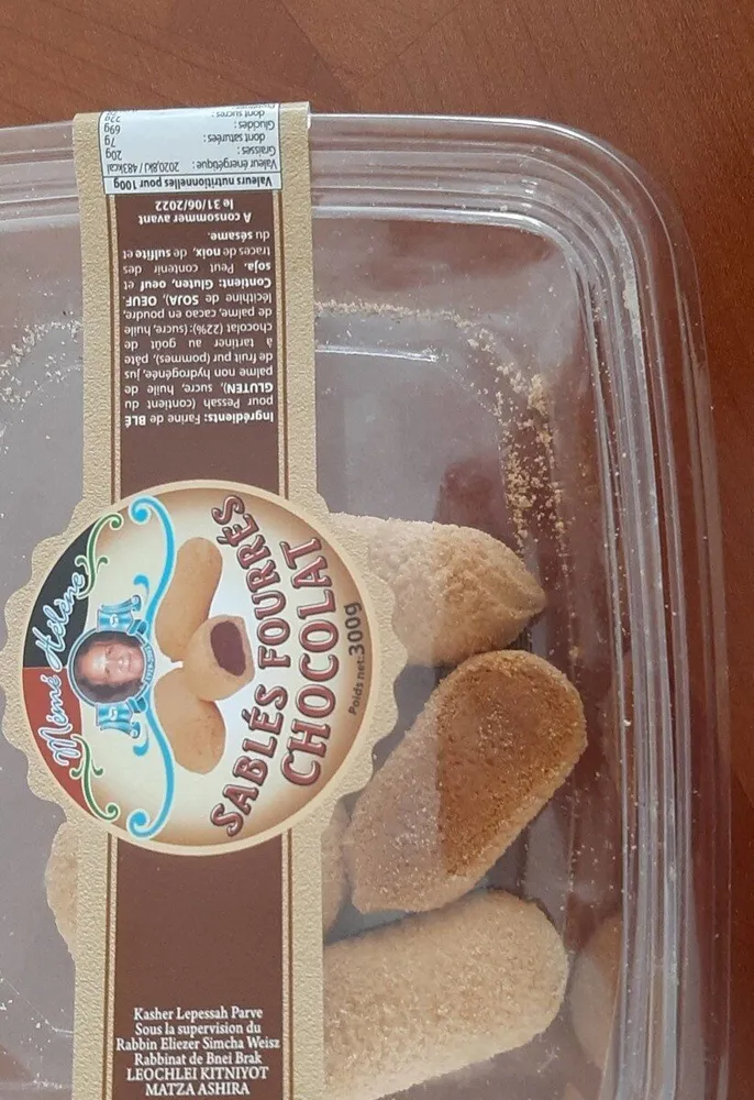 Sablés fourrées Chocolat