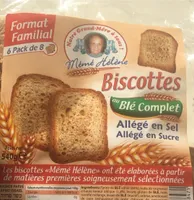 Biscottes au blé complet