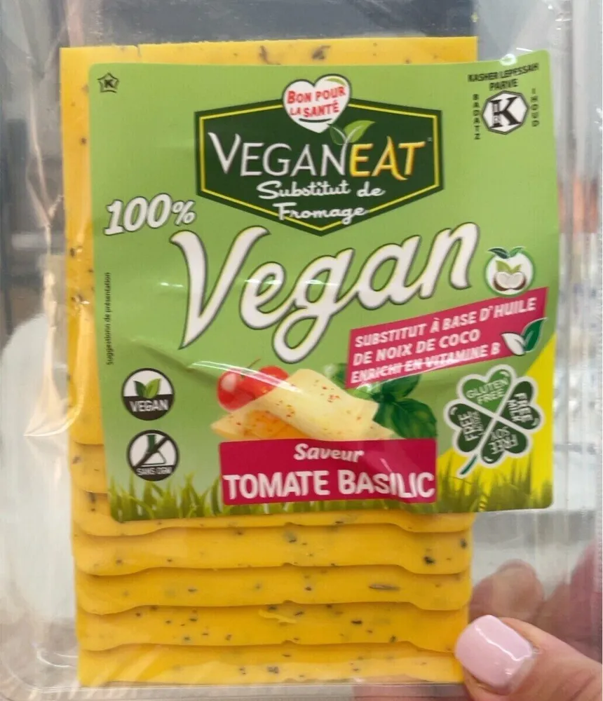 Substitut de Fromage 100% Vegan Saveur TOMATE BASILIC