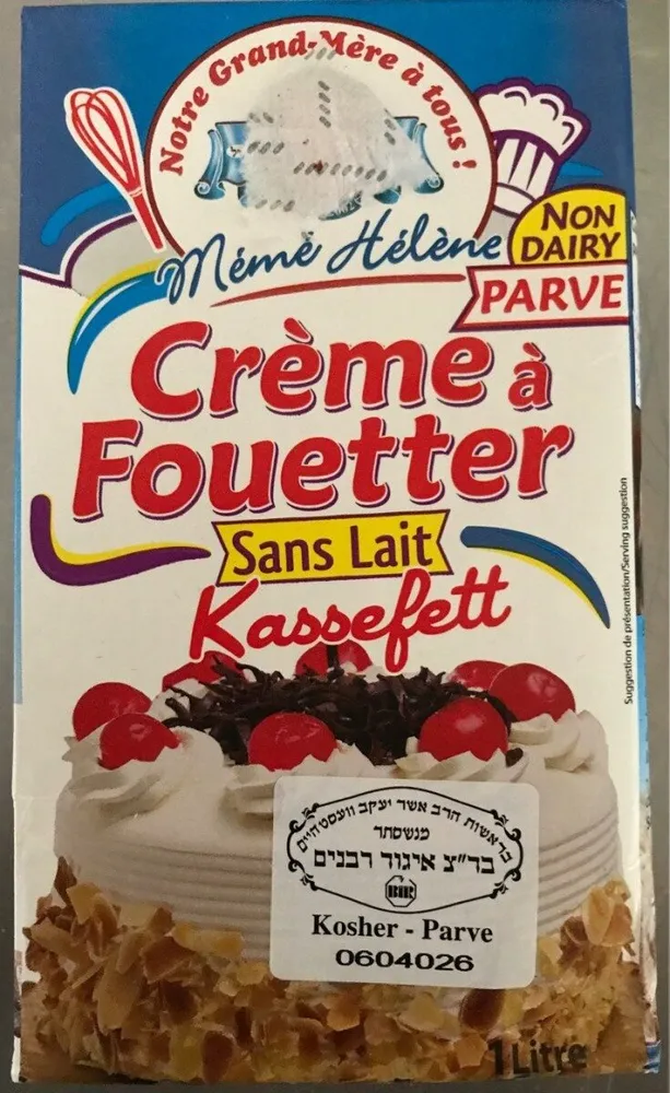 Crème à fouetter