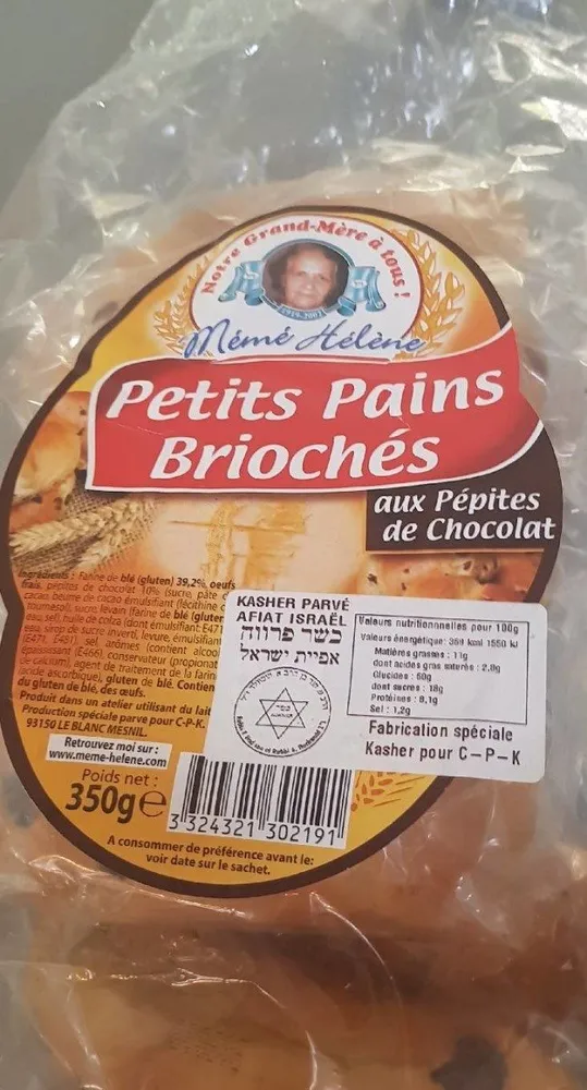 Petits Pains Briochés aux pépites de chocolat