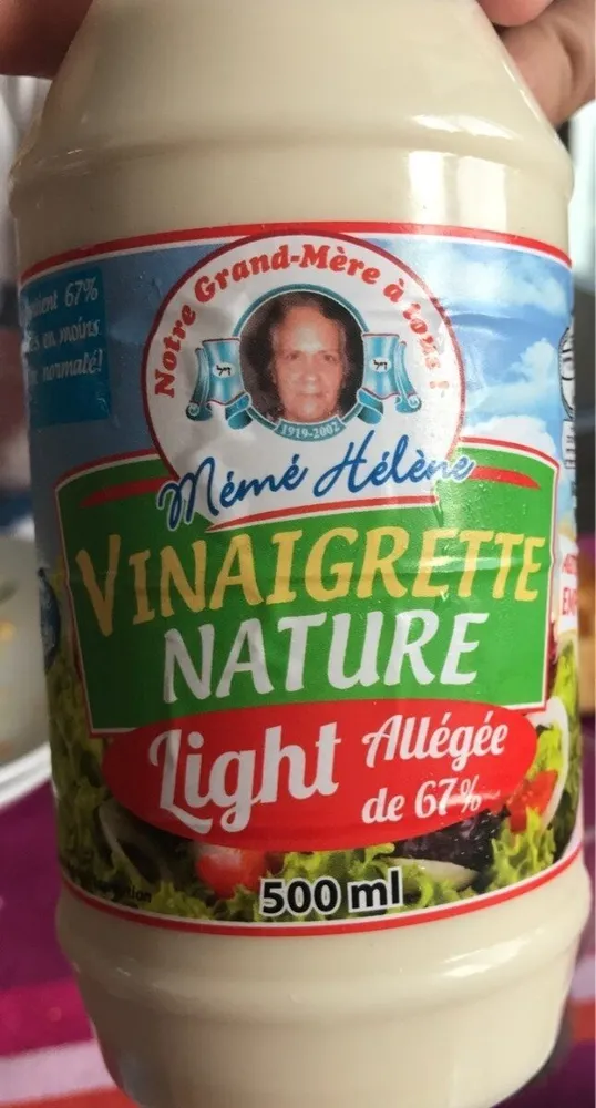 Vinaigrette Nature Allégée- 500 Ml -