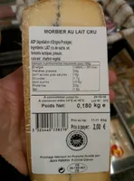 Morbier au lait cru (29 % MG)