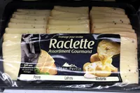 Fromage à raclette assortiment poivre - lait cru - moutarde