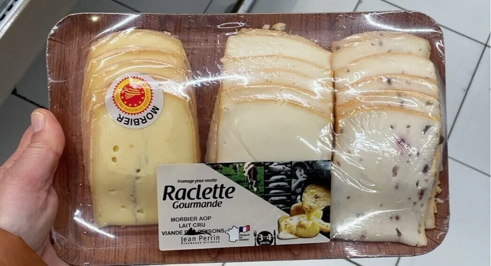 Raclette Gourmande Morbier AOP, Lait cru, Viande des Grisons