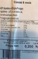 Comte au lait cru