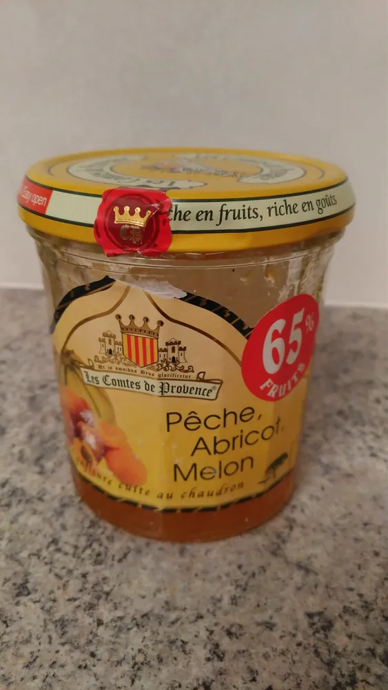 Confiture Pêche, Abricot, Melon