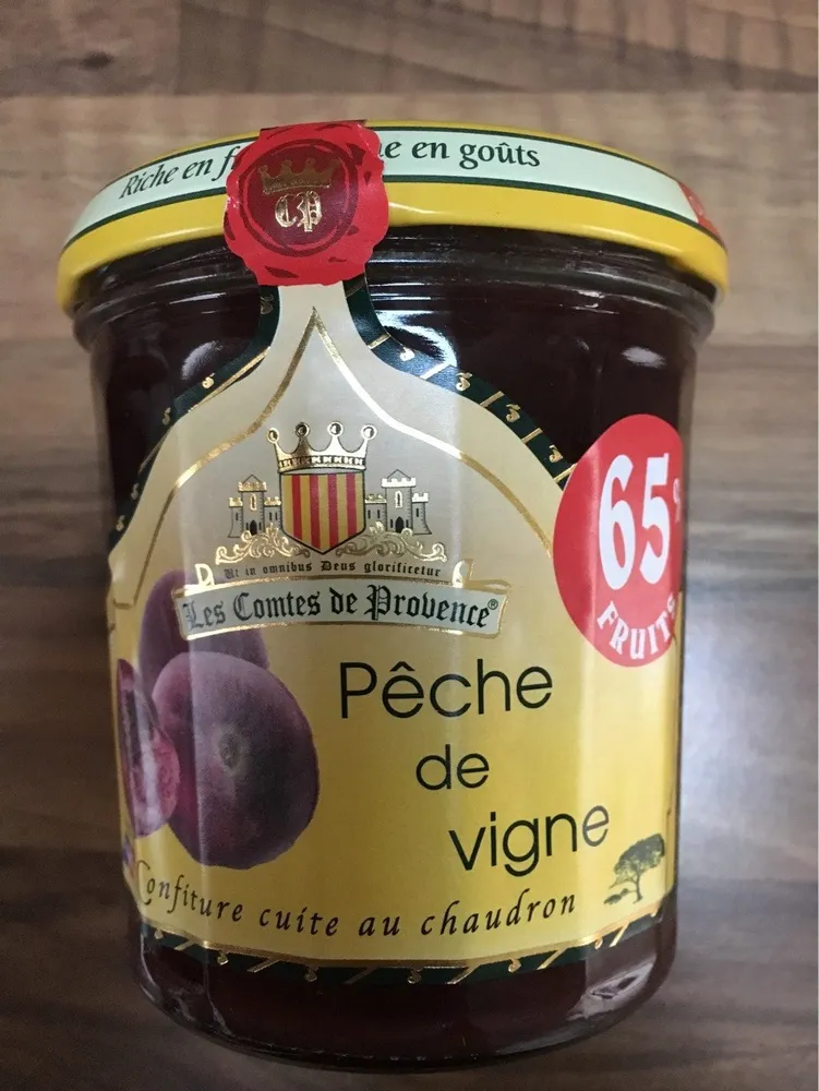 Confiture Peche de vignes