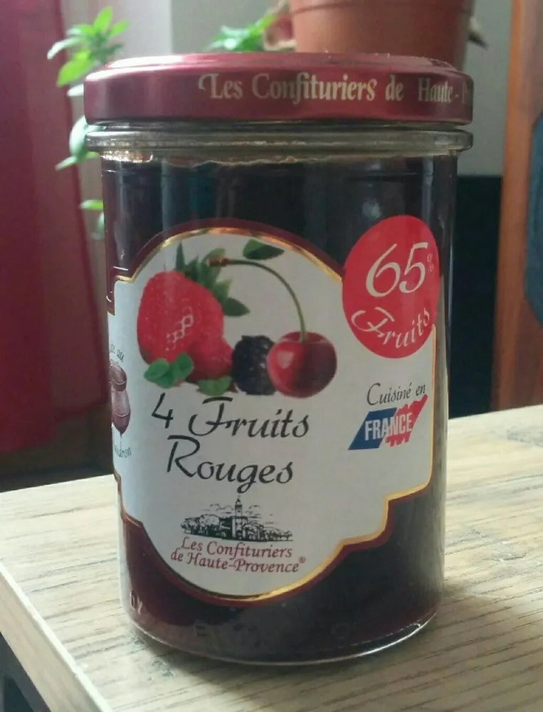 Confiture 4 fruits rouges