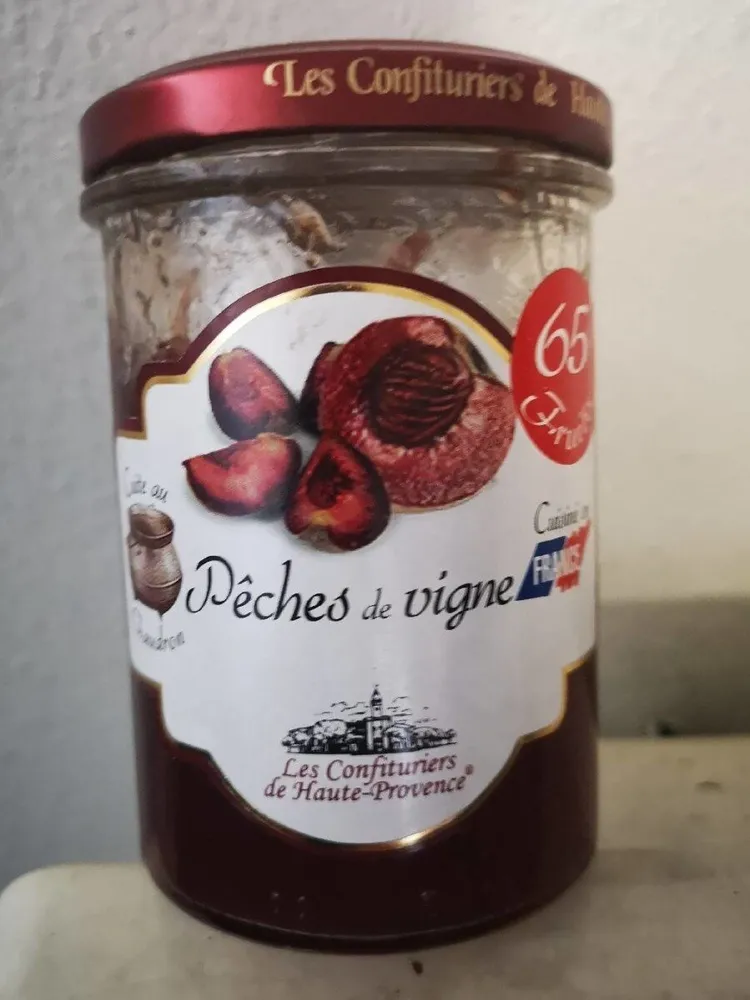 Confiture de pêches de vigne