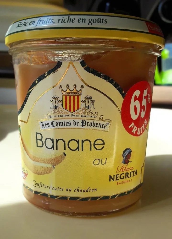 Confiture Banane au rhum Négrita