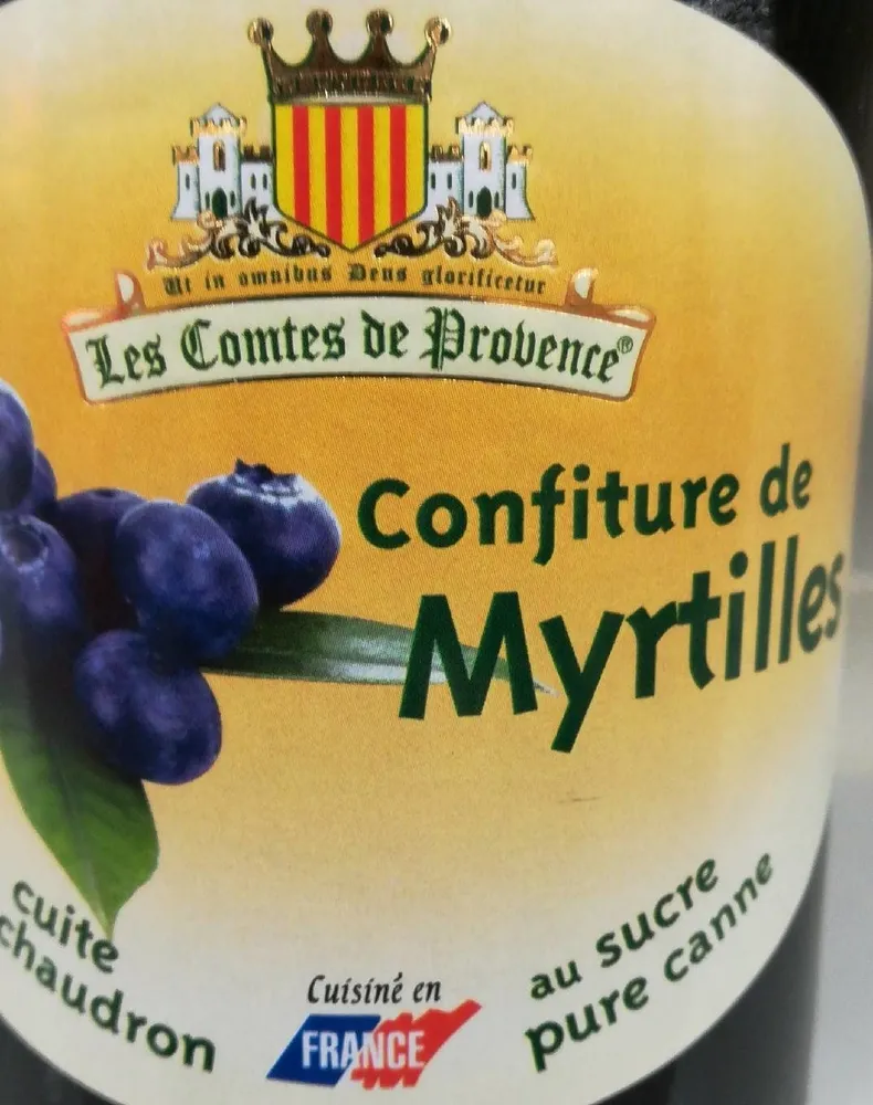 Confiture de myrtilles 510g