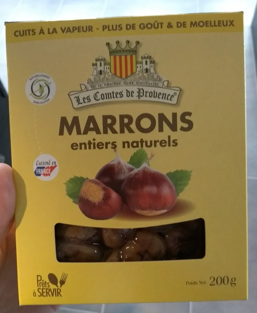 Marrons entiers naturels