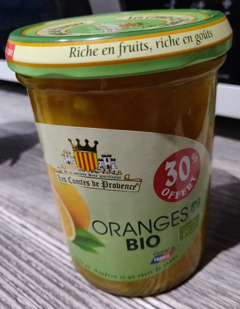 Confiture d'oranges bio