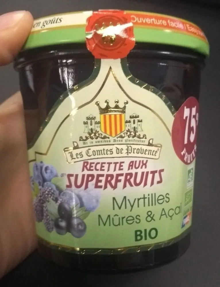 Confiture aux Superfruits Myrtille, Mûre & Acai