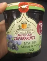 Confiture aux Superfruits Myrtille, Mûre & Acai