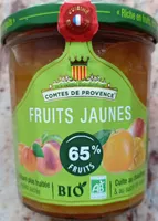 Confiture de fruits jaunes bio allégée en sucre