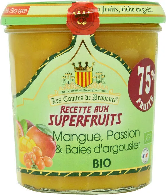 Confiture Mangues Passion Argousier BIO