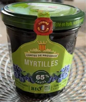 Confiture Myrtilles 65% Bio