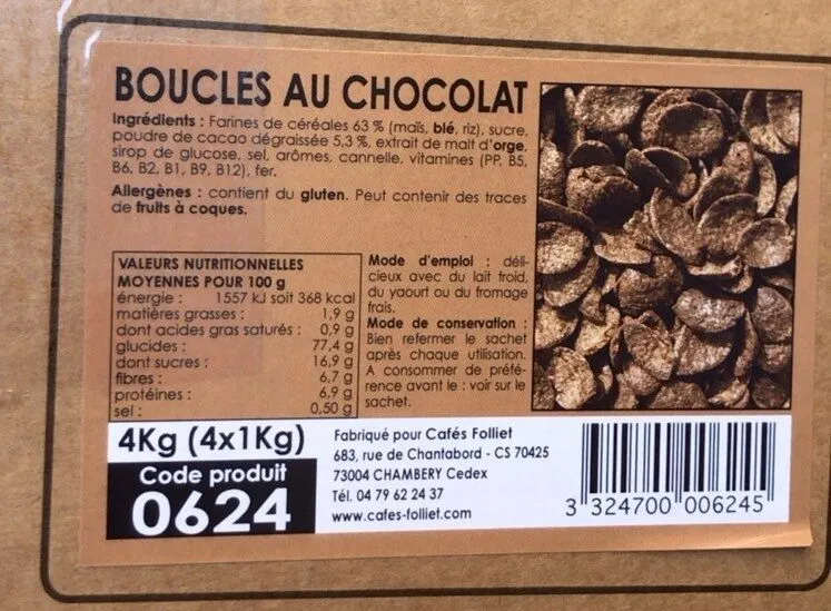 Boucles au chocolat