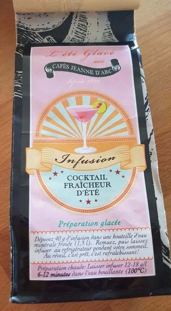 Infusion cocktail fraîcheur  d'été