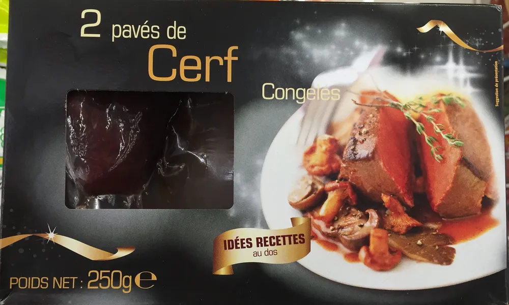 2 pavés de Cerf congelés