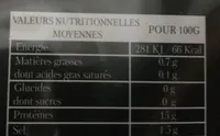 Crevettes nordiques sauvages