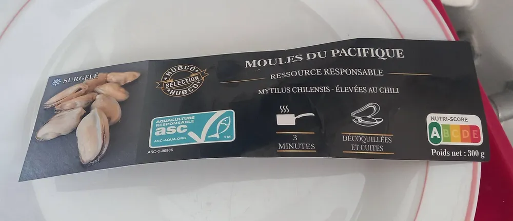 Moules du pacifiques
