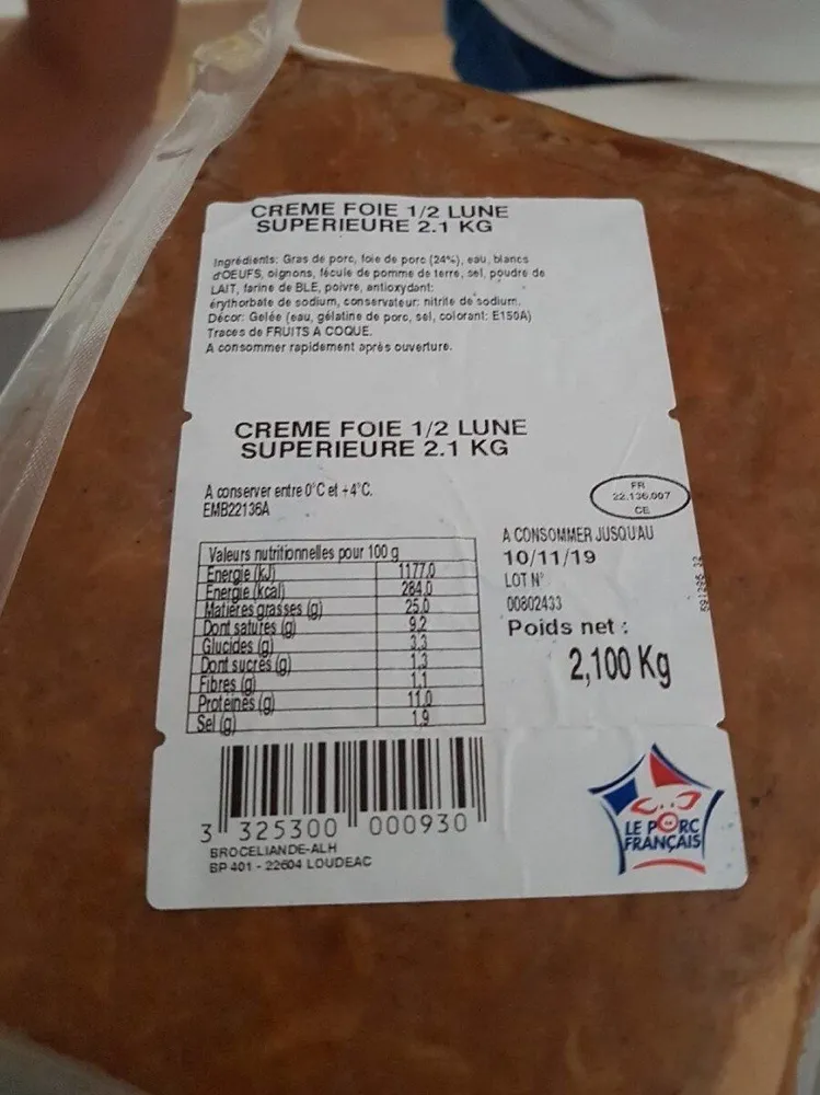 Crème de  foie supérieure