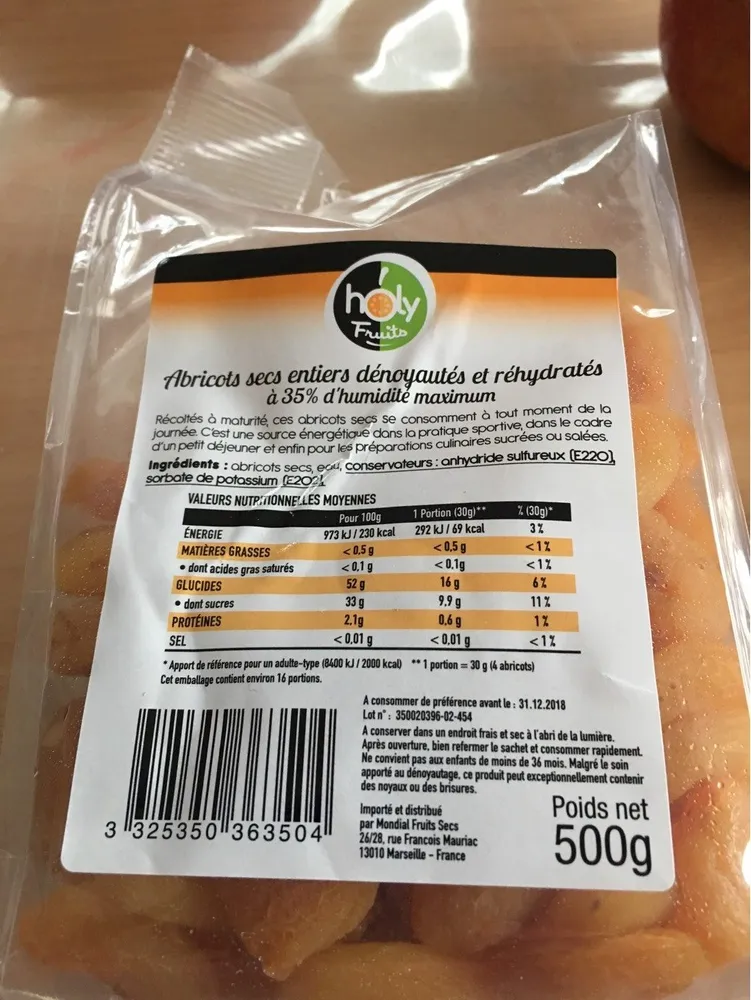 Holy Fruits - Abricots moelleux